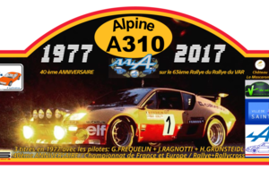 40ème Anniversaire de la dernière victoire d'une Alpine d'Usine en Championnat de France  des Rallyes 1977