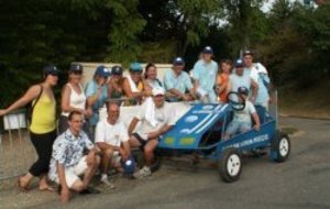 Course de voitures a pédales à Caignac le 5 Aout