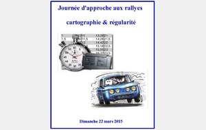 Journée formation Rallye carto le 22 mars 2015
